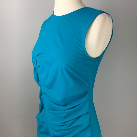 Aidan Mattox Turquoise Career Dress - Picture 3 of 8